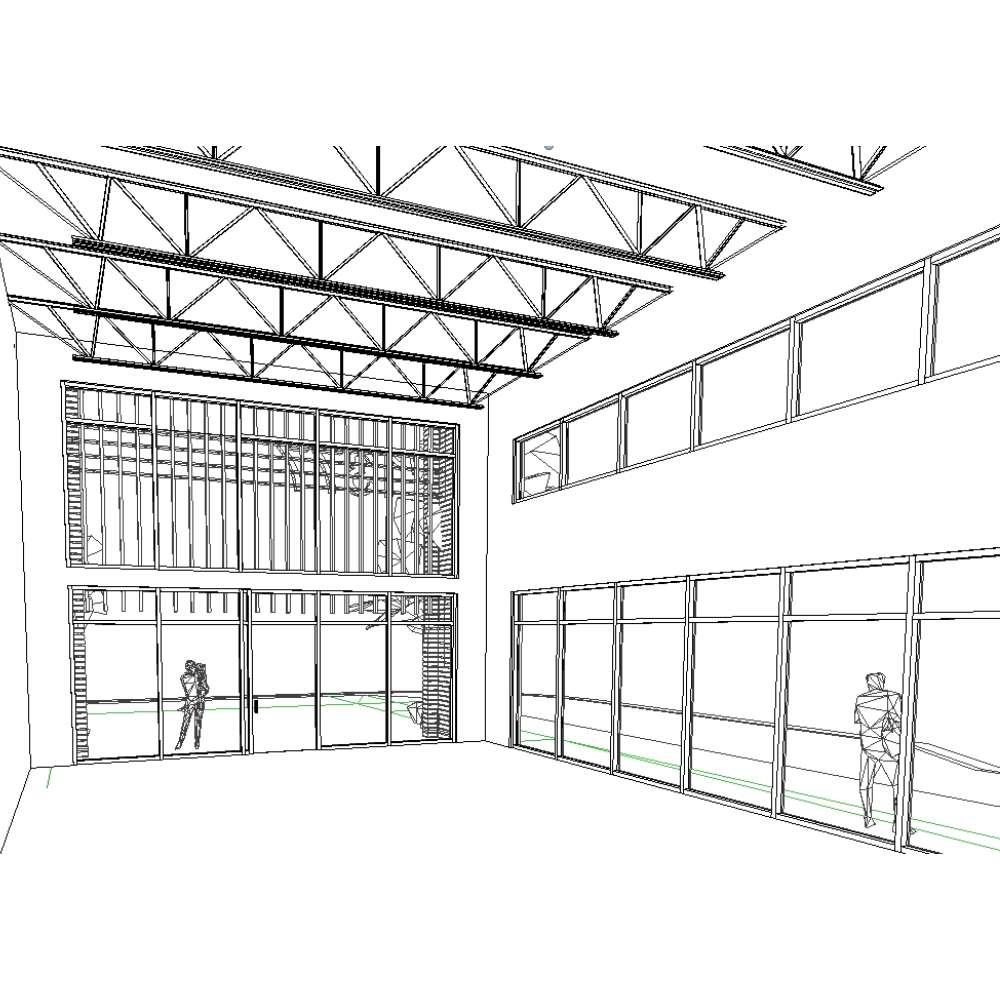 Multi Bay Retail Building render 4